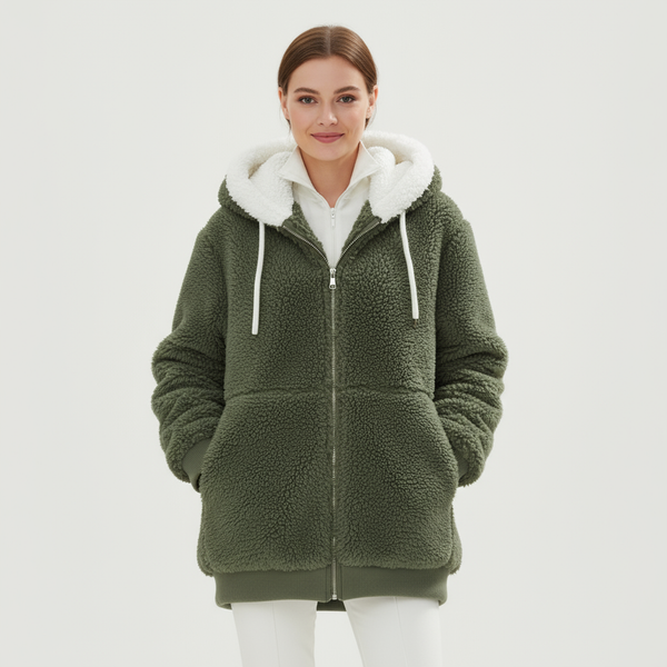 Elena: Elegant fleece jacket for the style-conscious