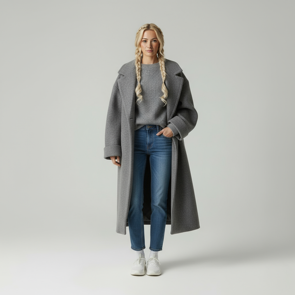 Lena Elegant coat with a timeless collar