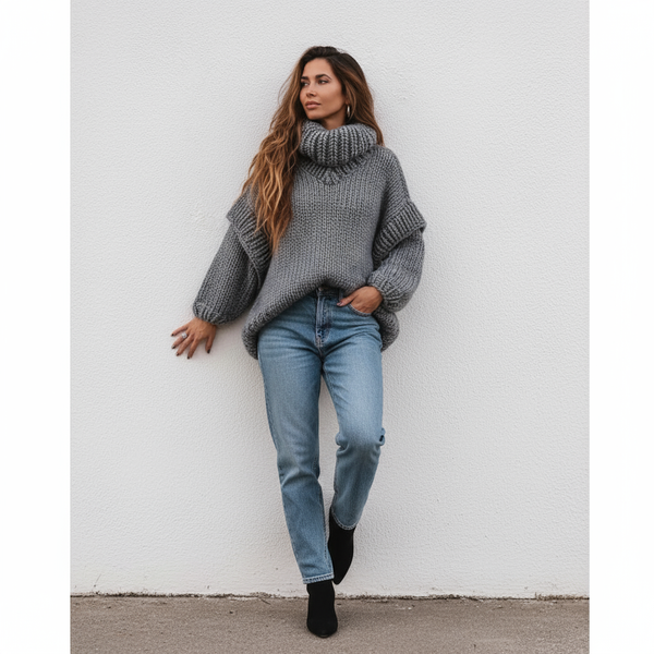 Emma Elegant oversize knit sweater
