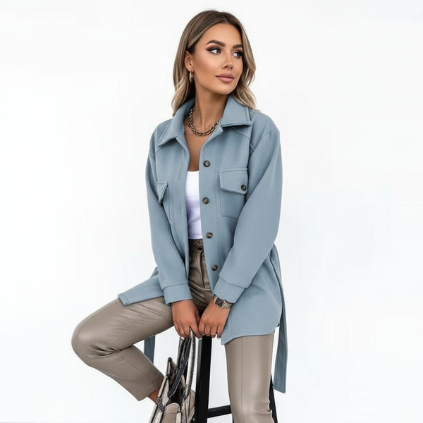 Sophia Noble wool look shacket