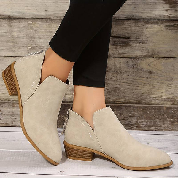 Lena | Women's wedge heel pointed ankle boots