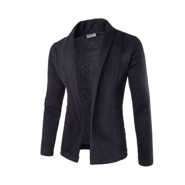 Liam | Men's open knit jacket in a trendy design