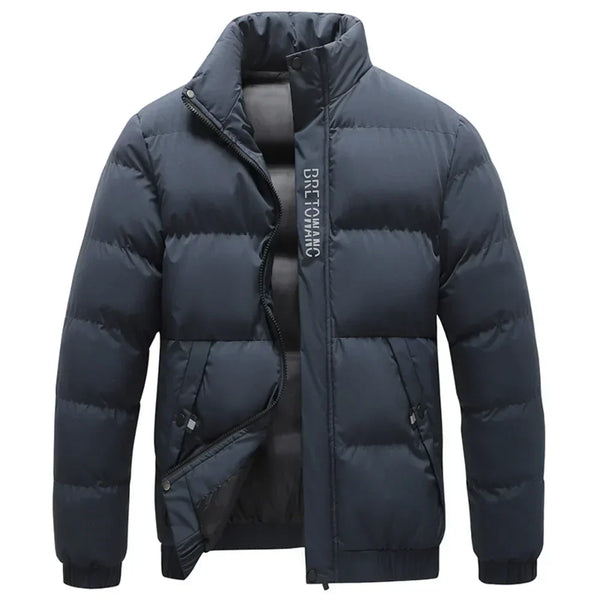 Leon | Trendy men's down jacket with stand-up collar