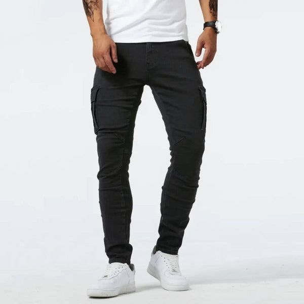 Luke | Trendy skinny cargo pants for men