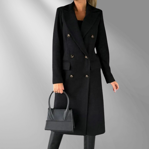Maximilian: Elegant double-breasted coat – fitted