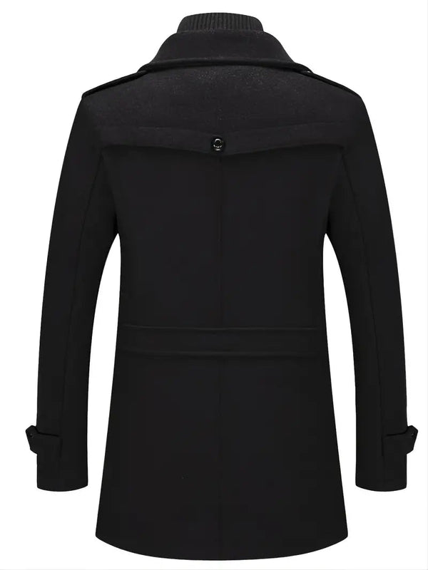 Luke | Men's double-breasted peacoat elegance