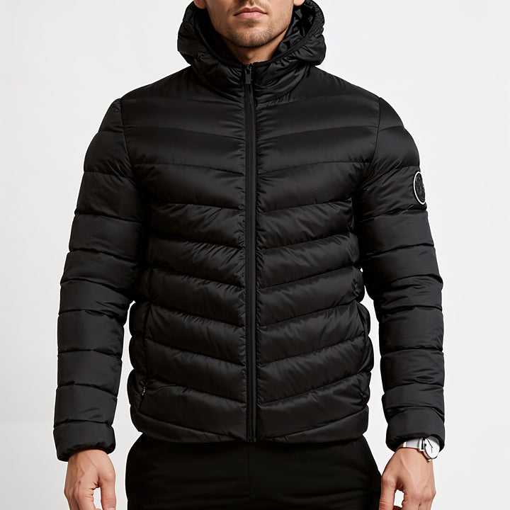 Liam | Trendy men's puffer hooded jacket