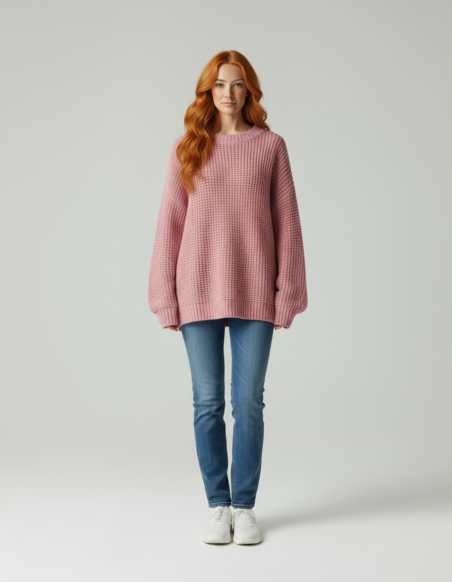 Leonardo Elegant oversize knit sweater