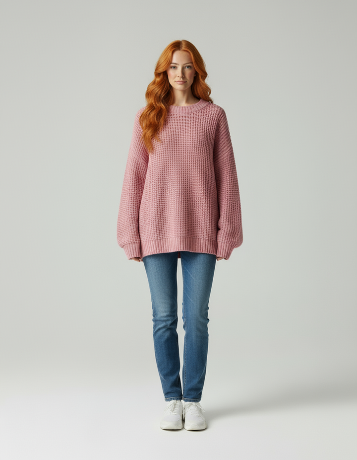 Leonardo Elegant oversize knit sweater