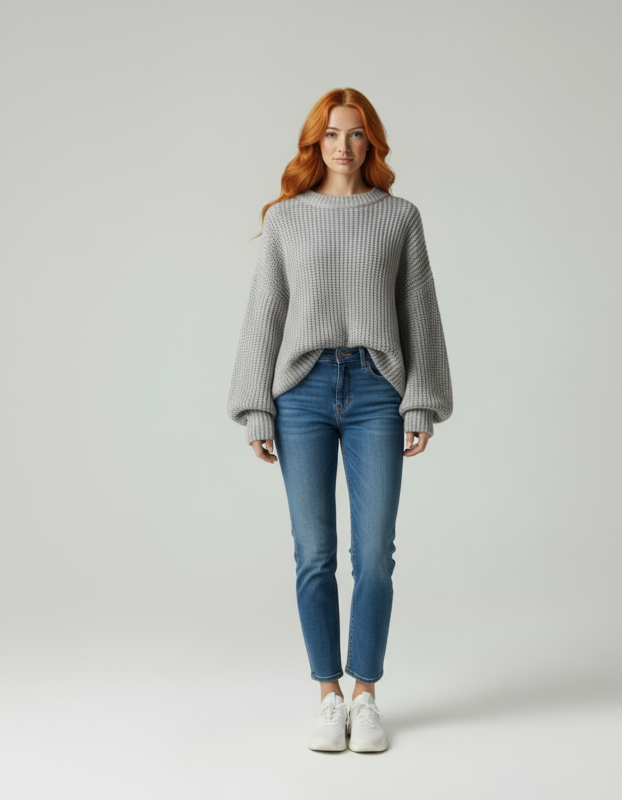 Leonardo Elegant oversize knit sweater