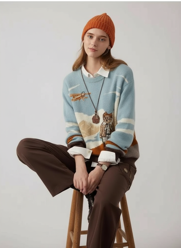 Max' Adventure Knitted Sweater – Timeless Chic