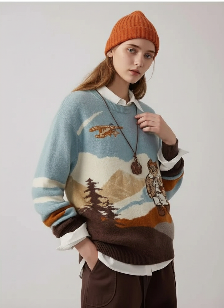 Max' Adventure Knitted Sweater – Timeless Chic