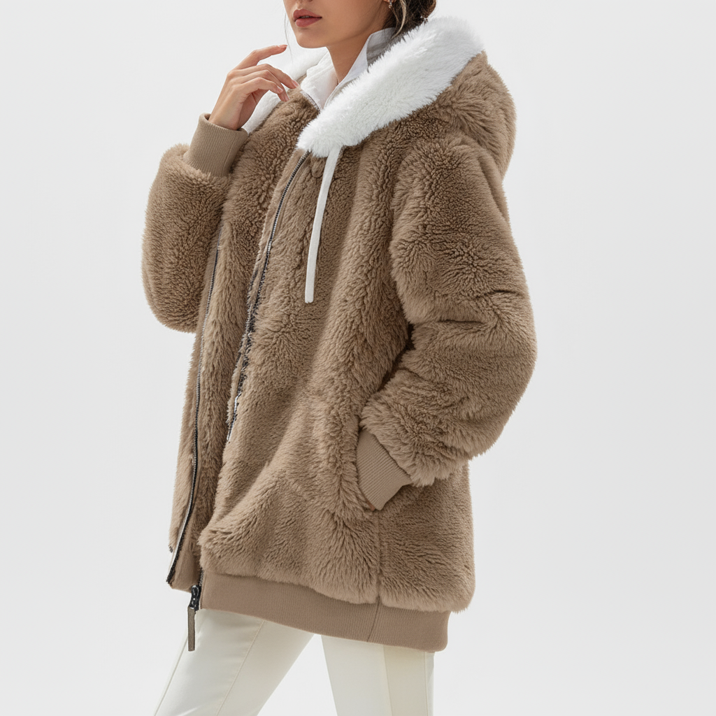 Elena: Elegant fleece jacket for the style-conscious