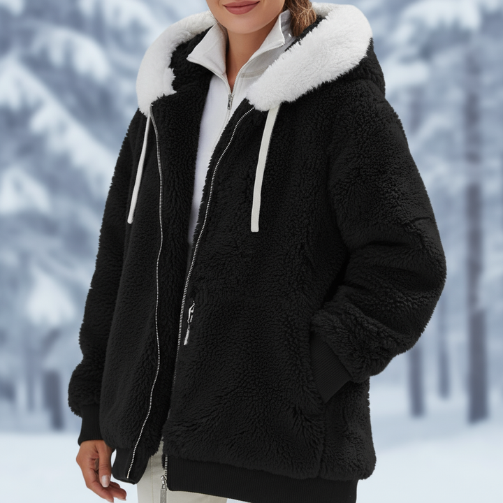 Elena: Elegant fleece jacket for the style-conscious