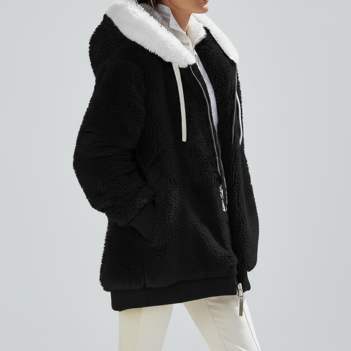 Elena: Elegant fleece jacket for the style-conscious
