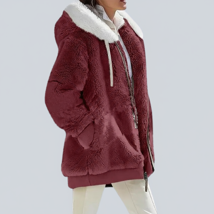 Elena: Elegant fleece jacket for the style-conscious