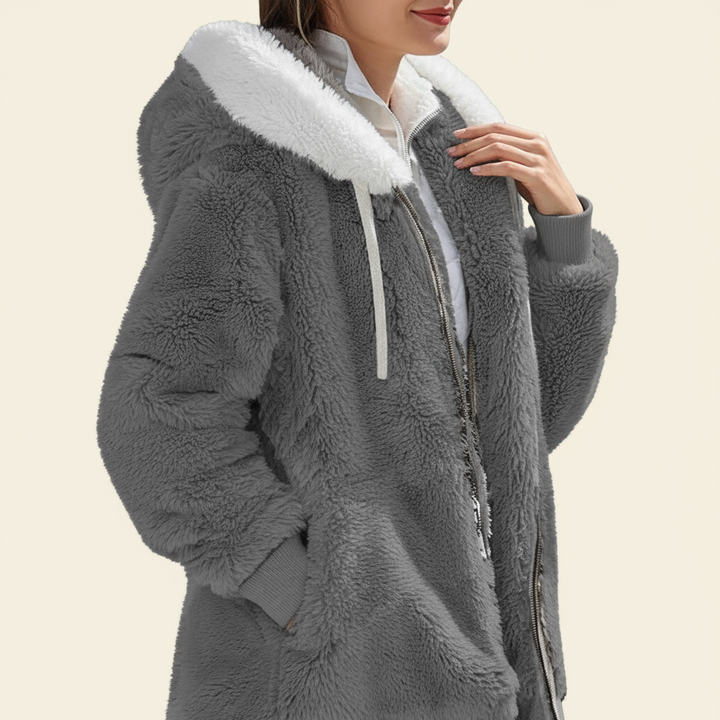 Elena: Elegant fleece jacket for the style-conscious