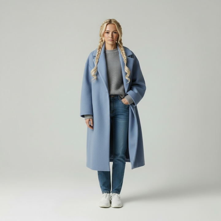 Lena Elegant coat with a timeless collar