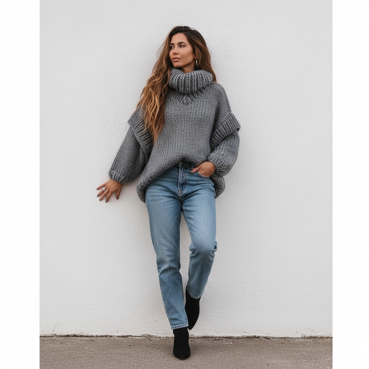 Emma Elegant oversize knit sweater