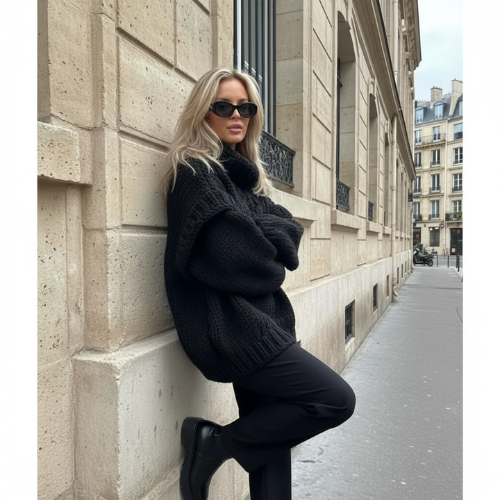 Emma Elegant oversize knit sweater