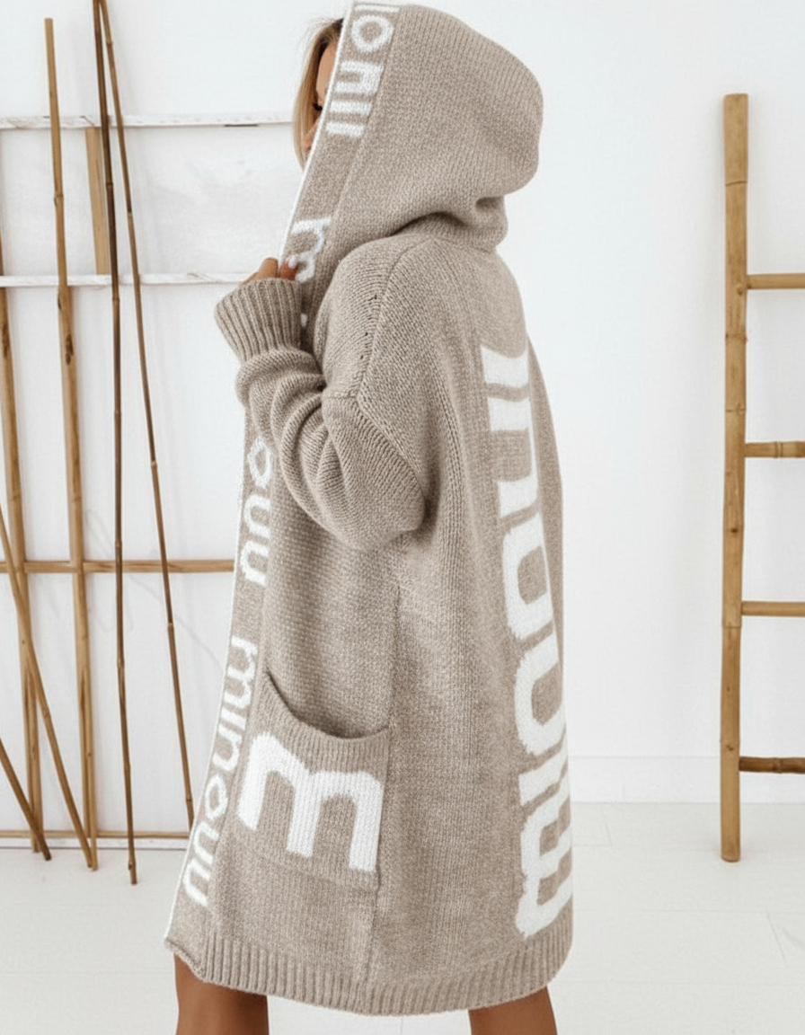 Emily Elegant hooded cardigan