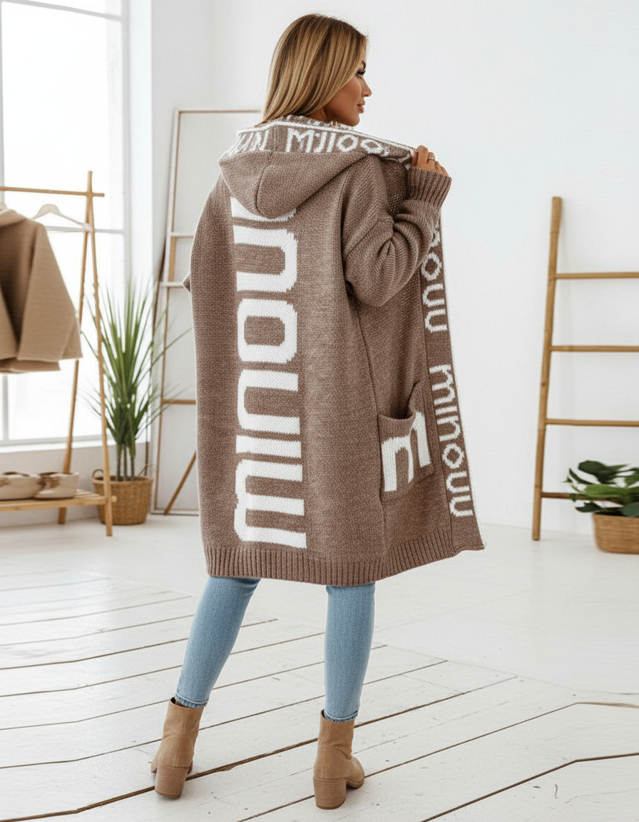 Emily Elegant hooded cardigan