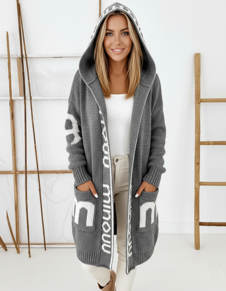 Emily Elegant hooded cardigan