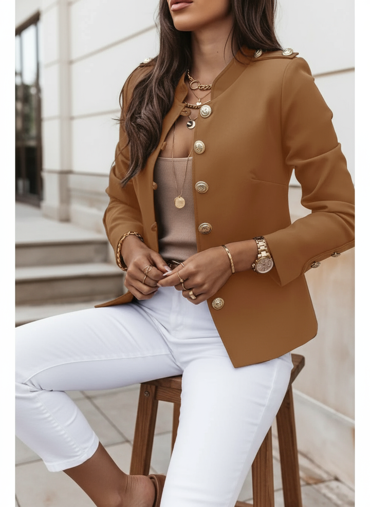 Elisa's elegant structured blazer