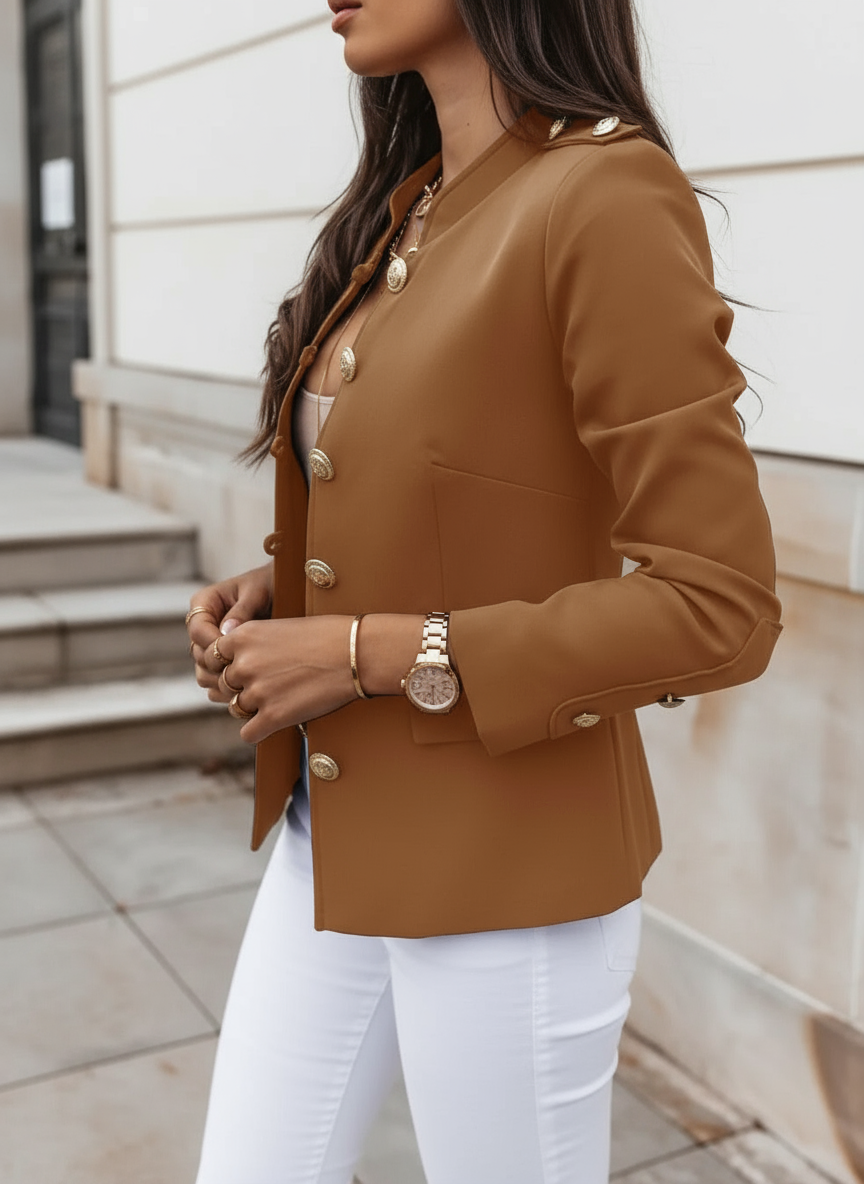 Elisa's elegant structured blazer