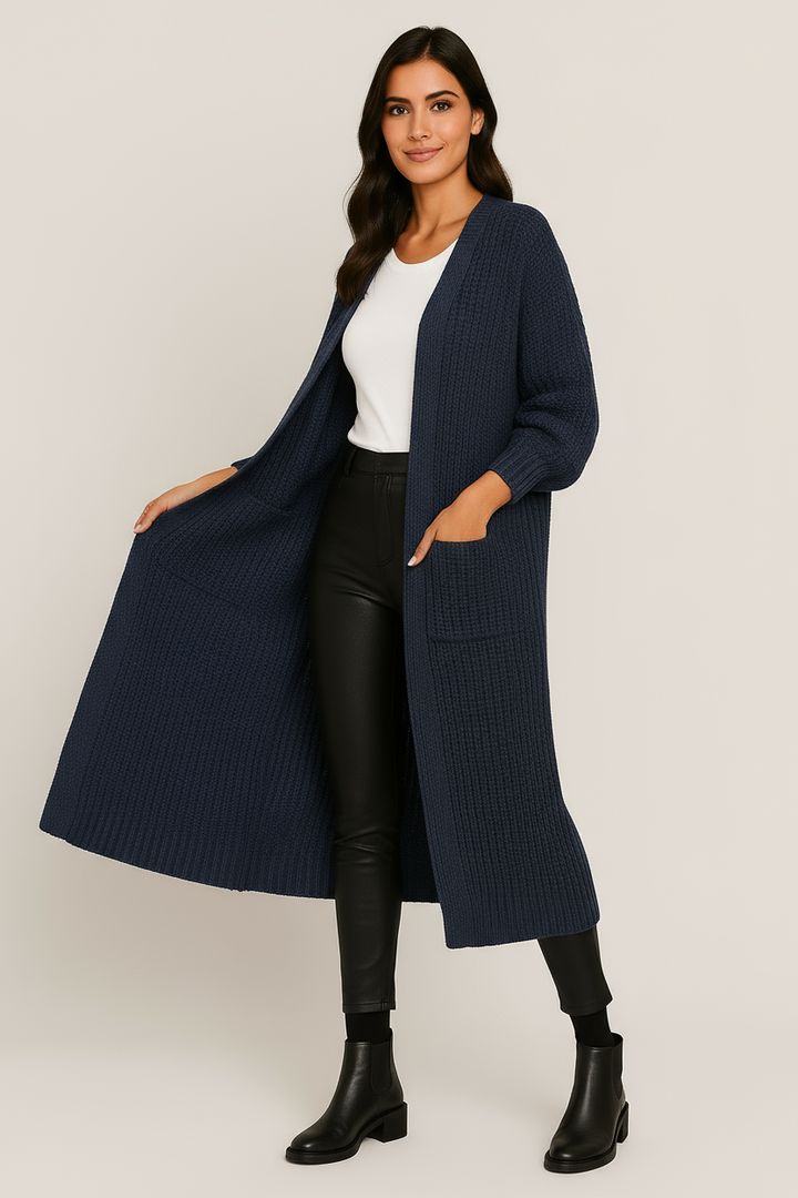 Narelle's elegant knitted jacket for timeless elegance
