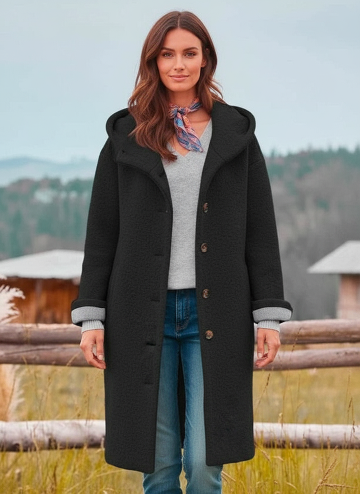 Maxi dress "Isabella": timeless elegance with a hood