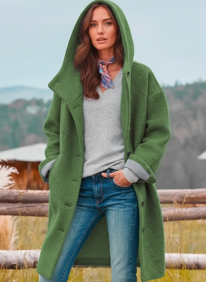 Maxi dress "Isabella": timeless elegance with a hood