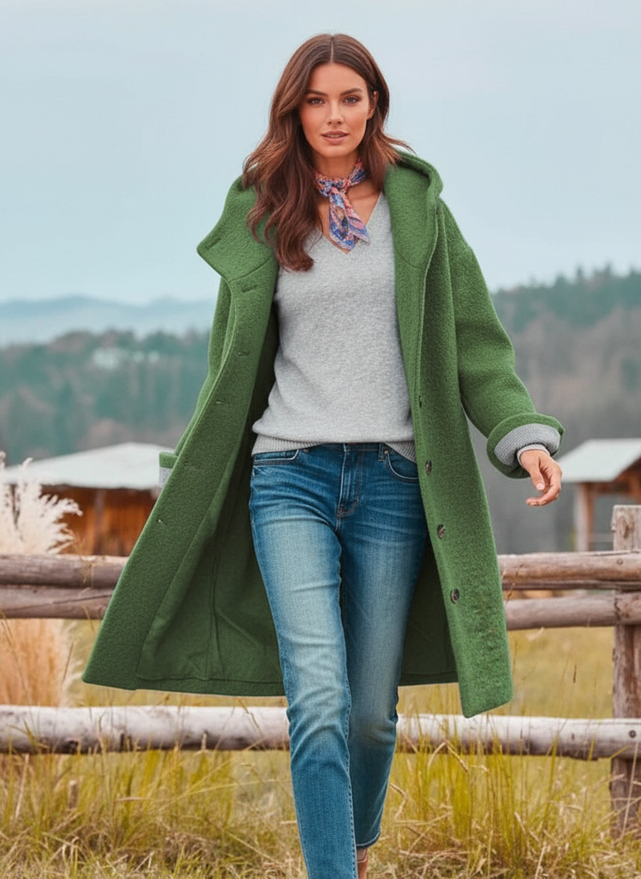 Maxi dress "Isabella": timeless elegance with a hood