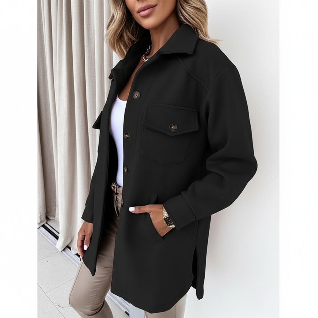 Sophia Noble wool look shacket