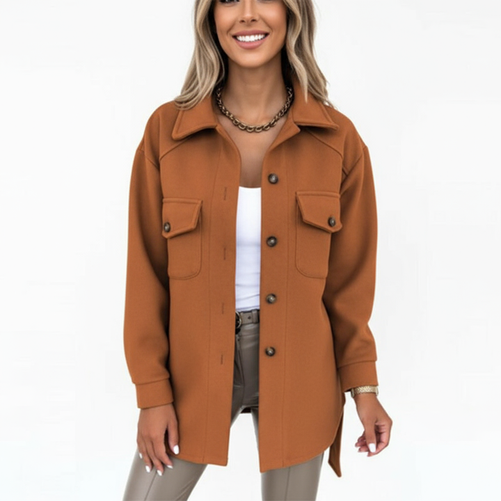 Sophia Noble wool look shacket