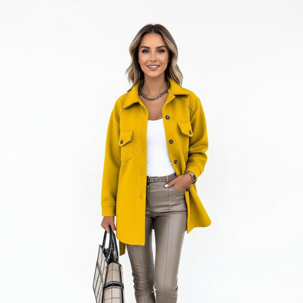 Sophia Noble wool look shacket