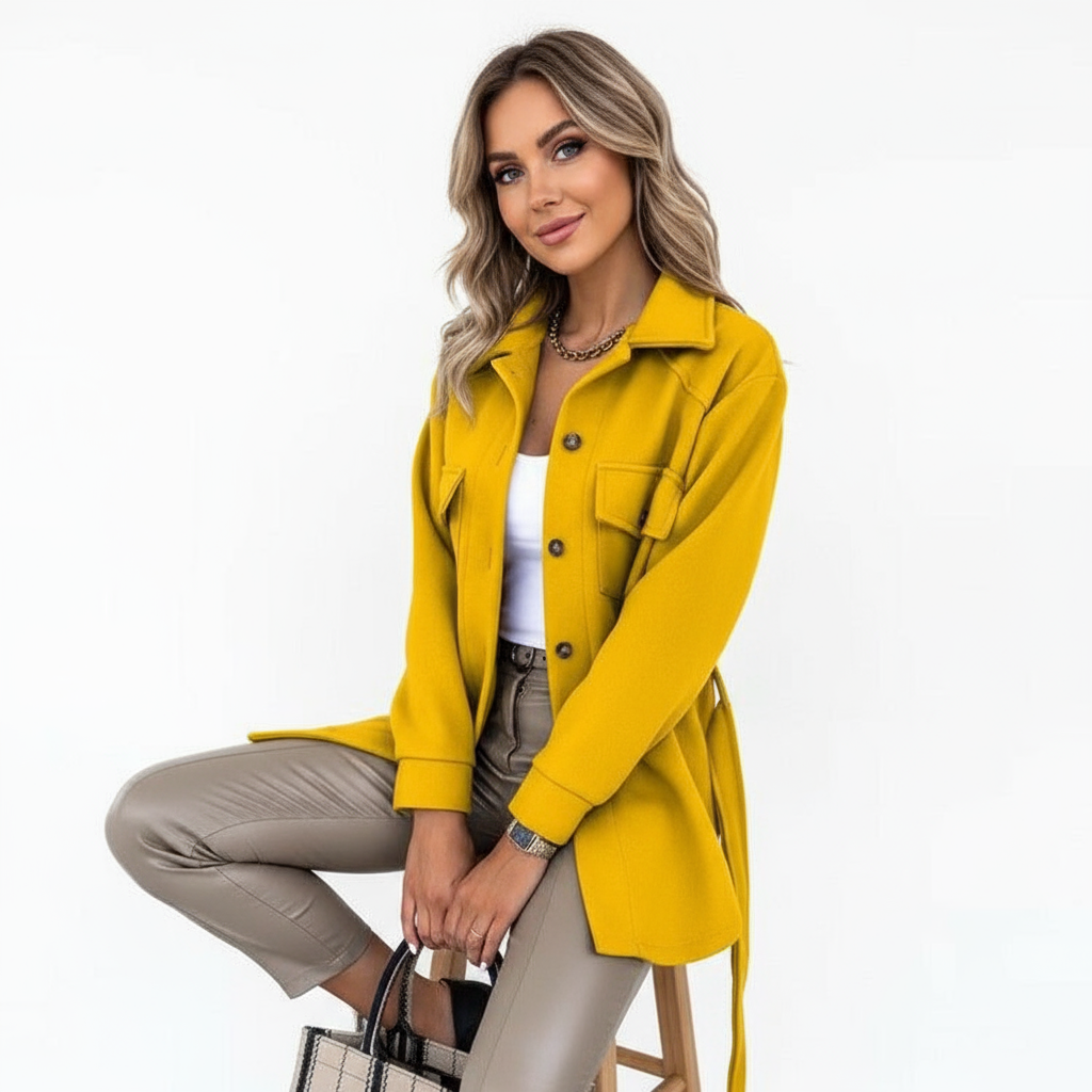 Sophia Noble wool look shacket