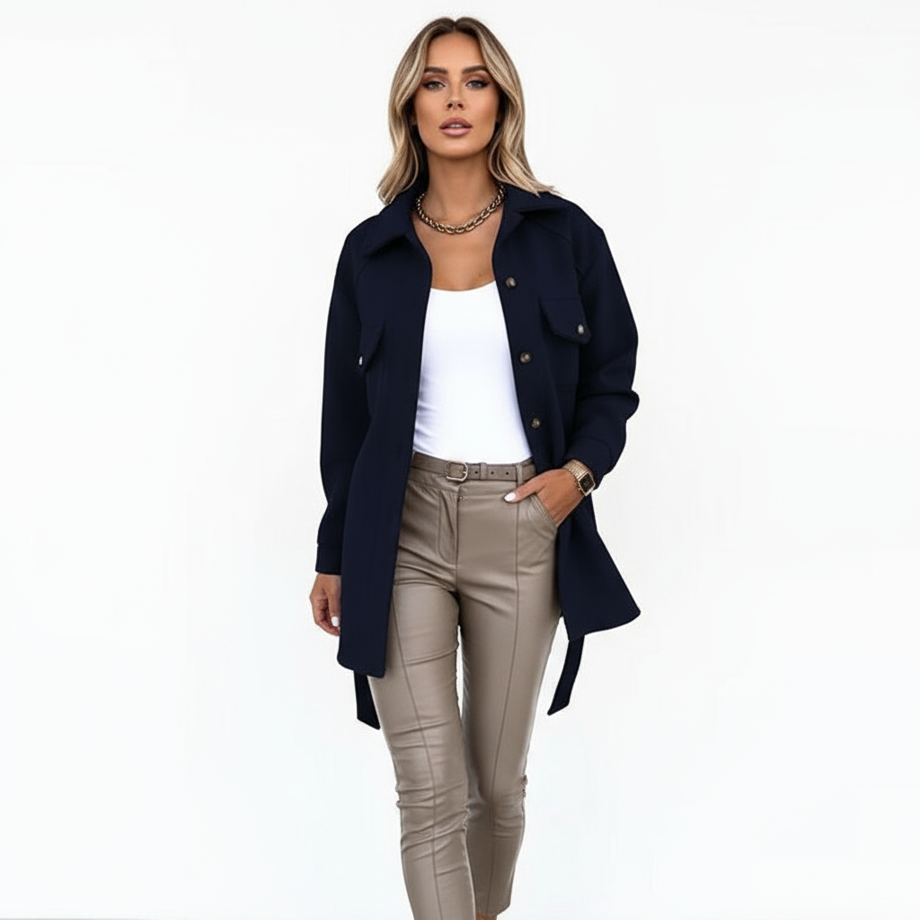 Sophia Noble wool look shacket
