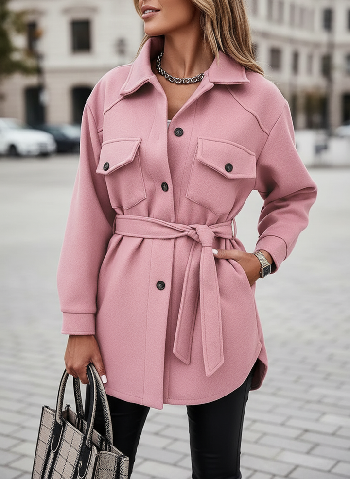 Sophia Noble wool look shacket