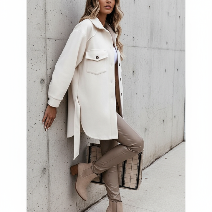 Sophia Noble wool look shacket