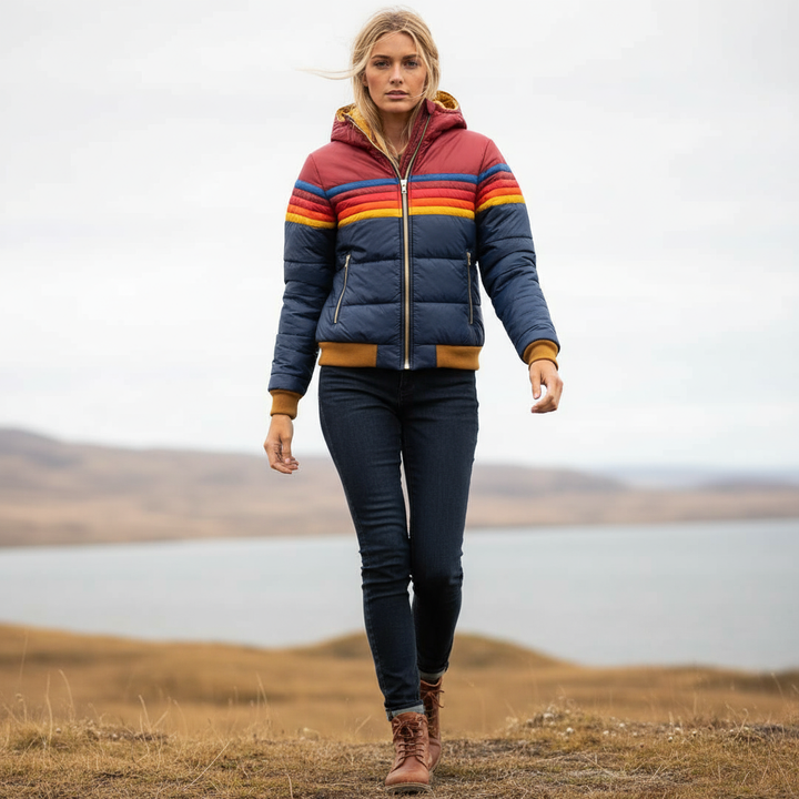 Isabella Retro Women's quilted jacket with vintage flair