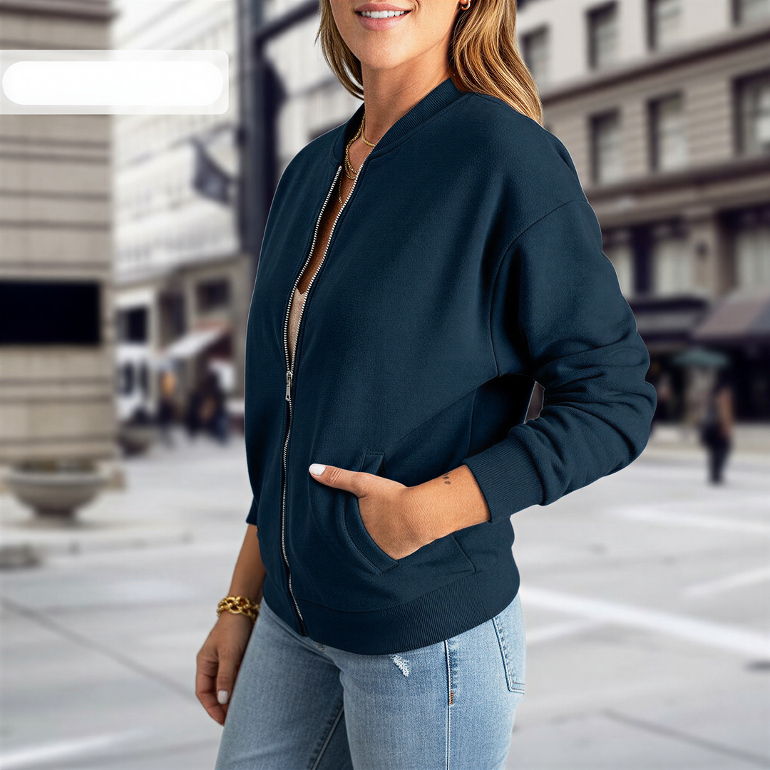 Max's casual bomber jacket for spring