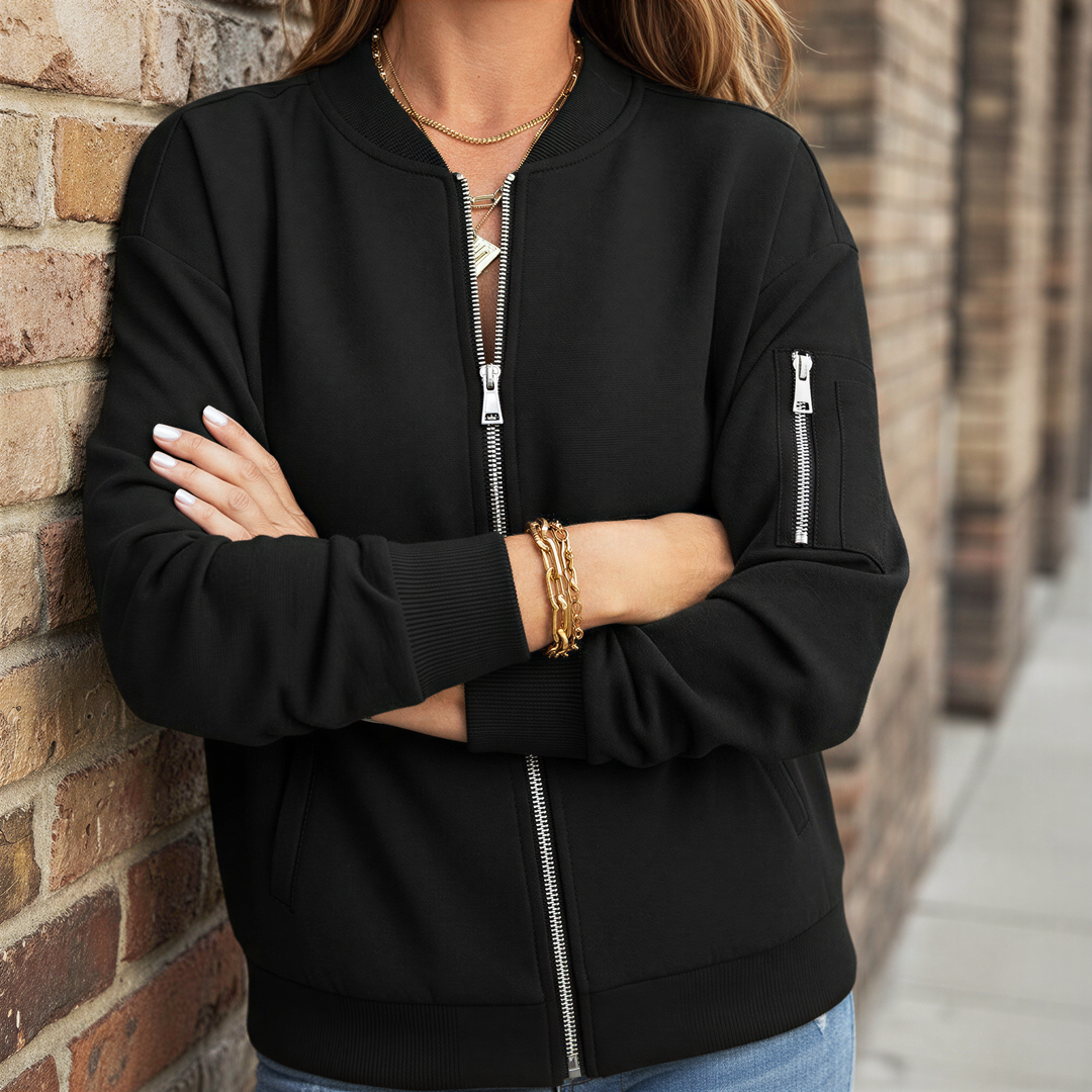 Max's casual bomber jacket for spring