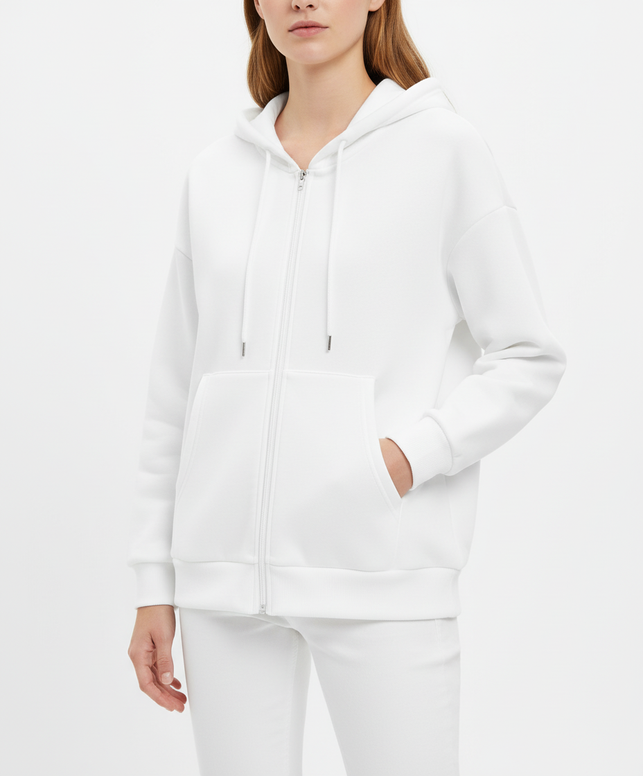 Max's casual zip-up hoodie