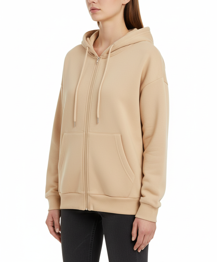 Max's casual zip-up hoodie