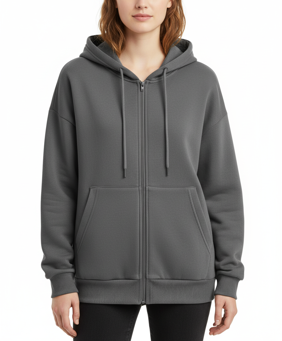 Max's casual zip-up hoodie
