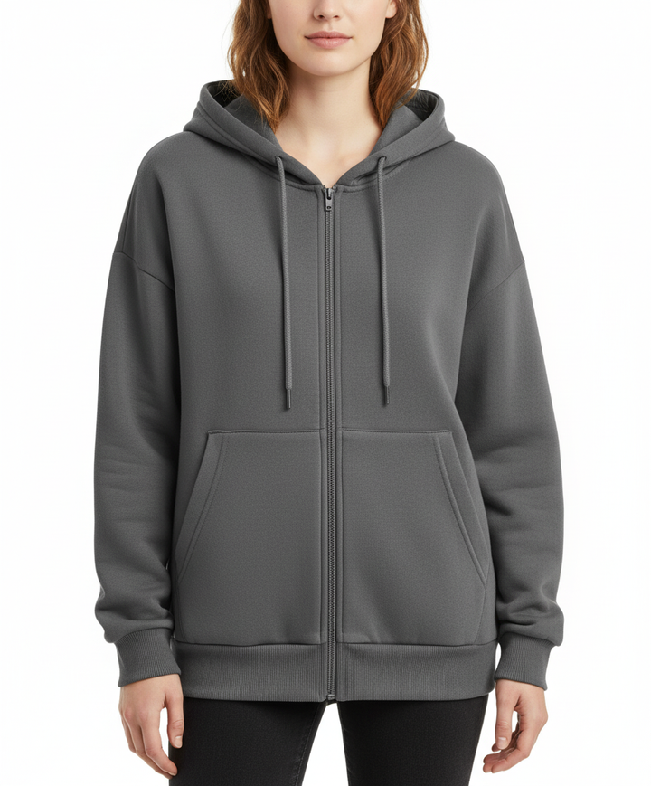 Max's casual zip-up hoodie