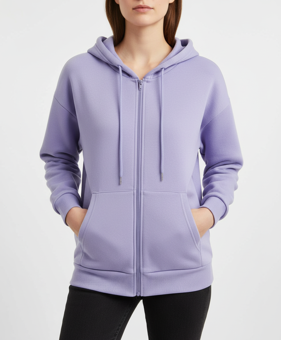 Max's casual zip-up hoodie