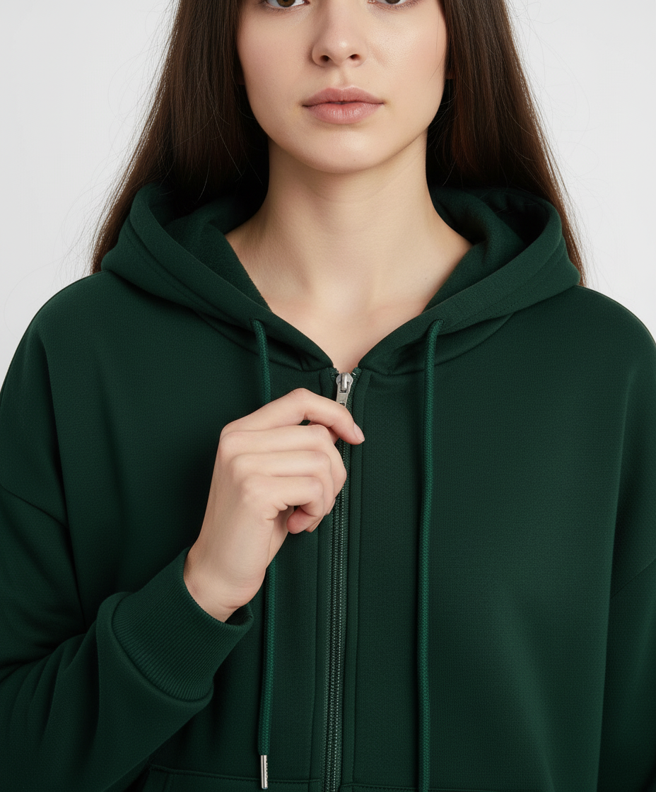 Max's casual zip-up hoodie
