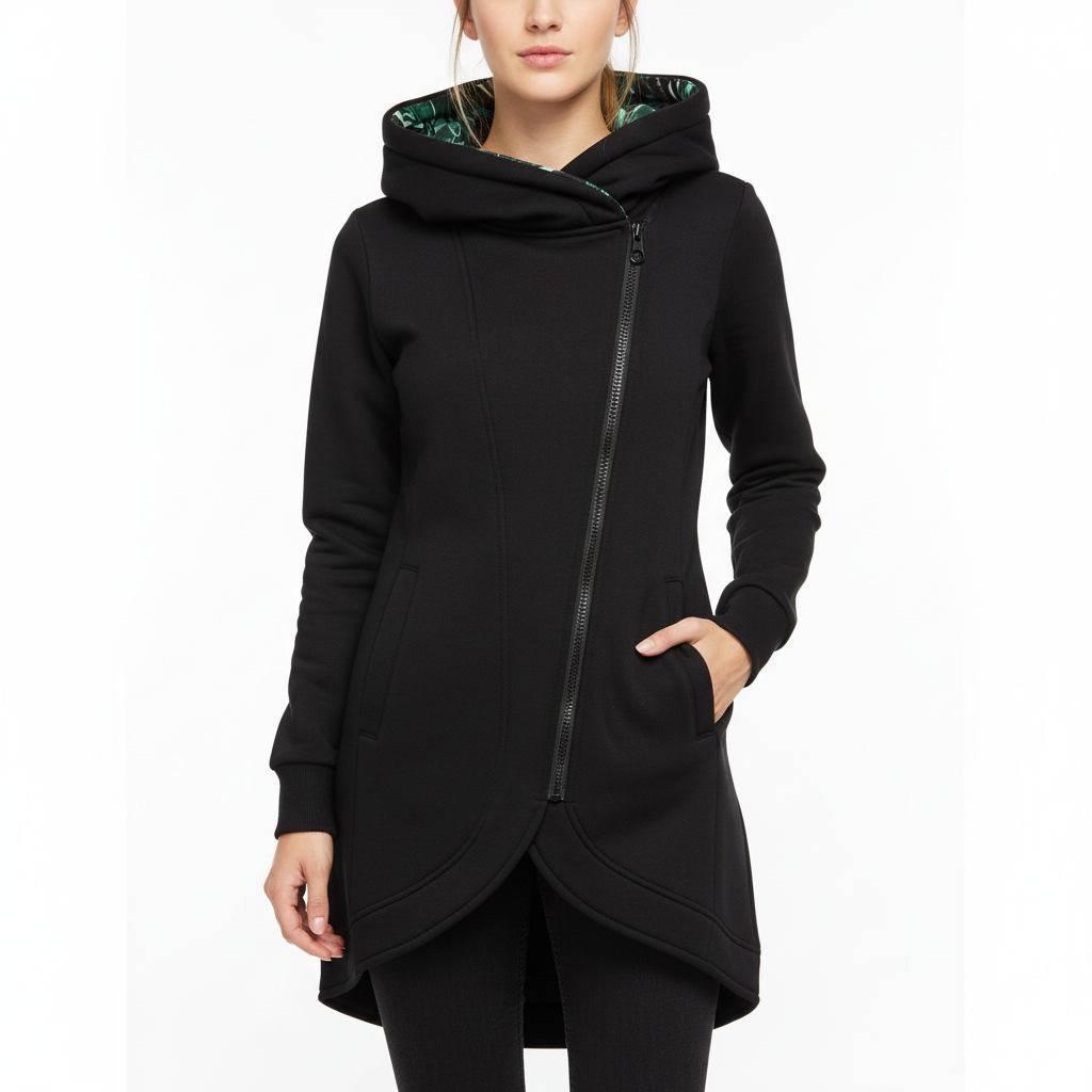 Maximilian Asymmetrical Hoodie | Flower food | Casual